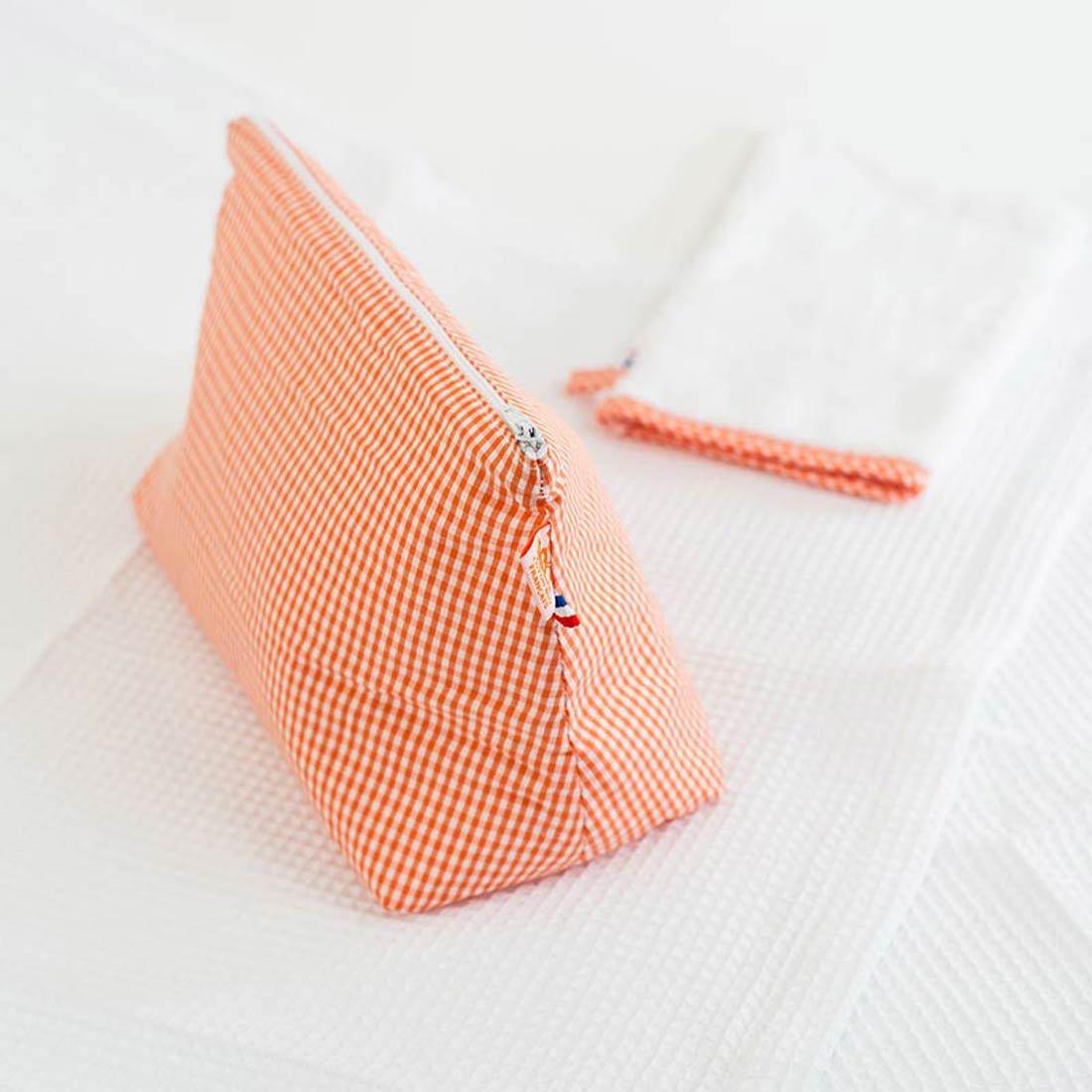 Gingham toilettas van biologisch katoen - FamilyStuff
