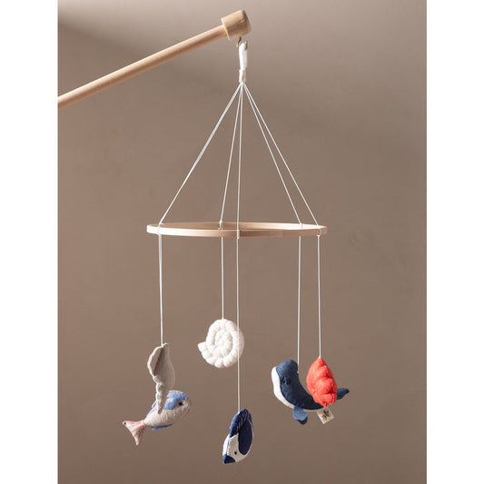 ELIAS stijlvolle babymobiel – handgemaakt van vilt en hout