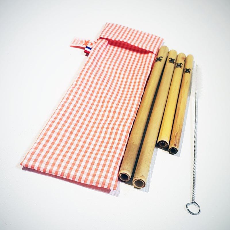 Herbruikbare bamboe rietjes - FamilyStuff