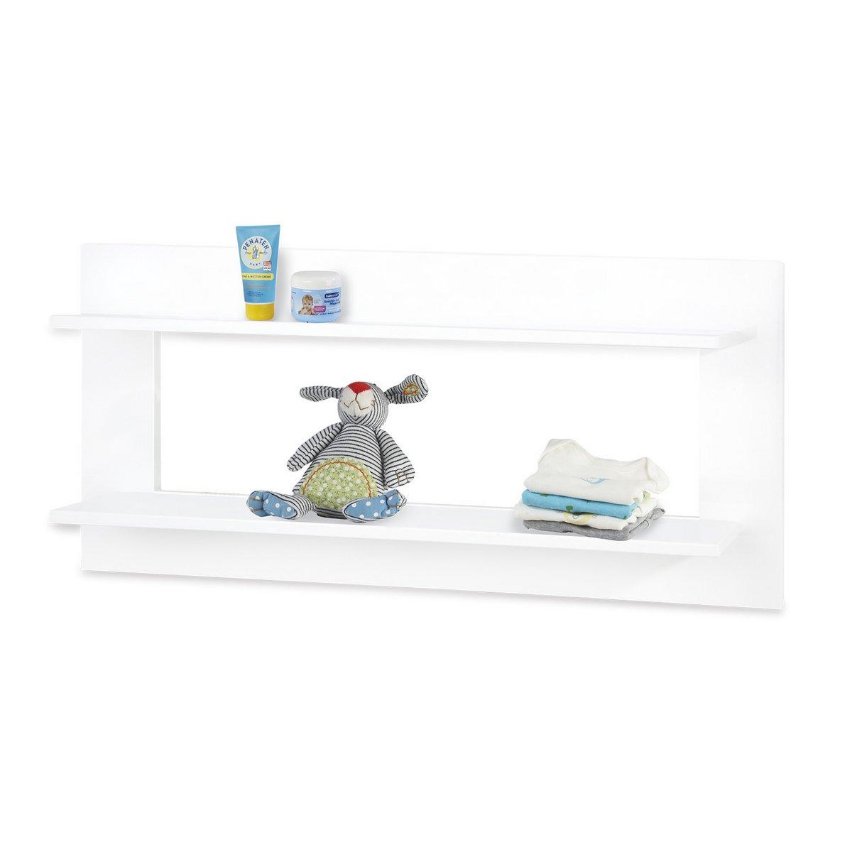 Babykamer combinatie Hilda & Riva: ledikant, commode, 3 - deurs kledingkast en wandplank - FamilyStuff