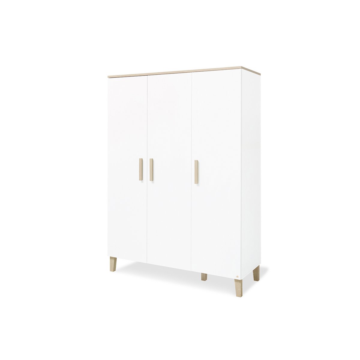Babykamer Set Lumi - 3 - delig: Ledikant, Brede Commode & Grote Kledingkast - FamilyStuff