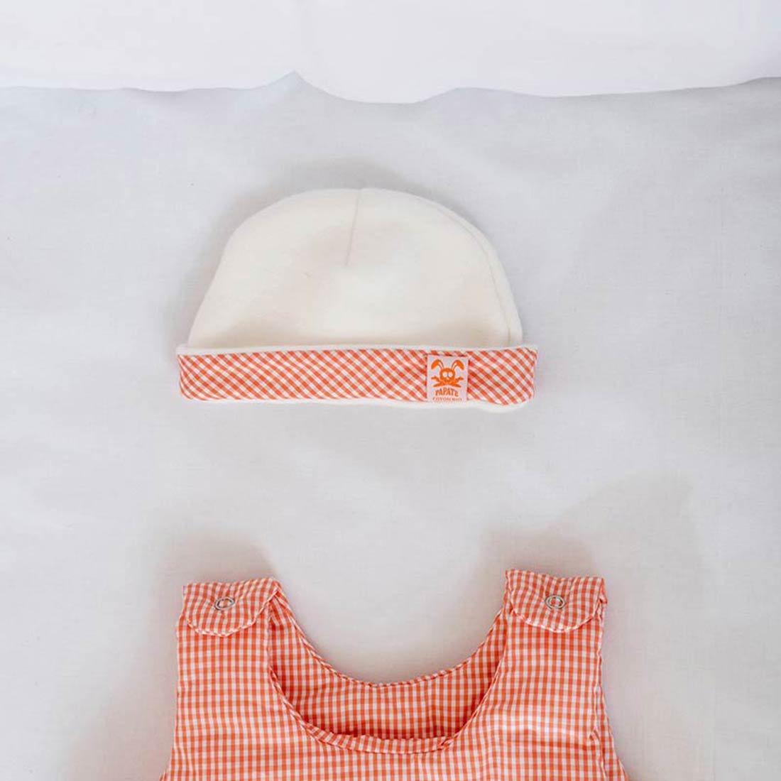 Babymutsje voor newborn - ruitjesstof - FamilyStuff