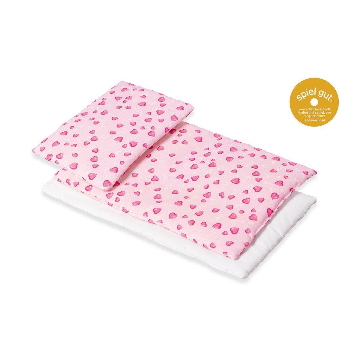 Beddengoedset voor poppenbedjes - roze, 3 delig - FamilyStuff