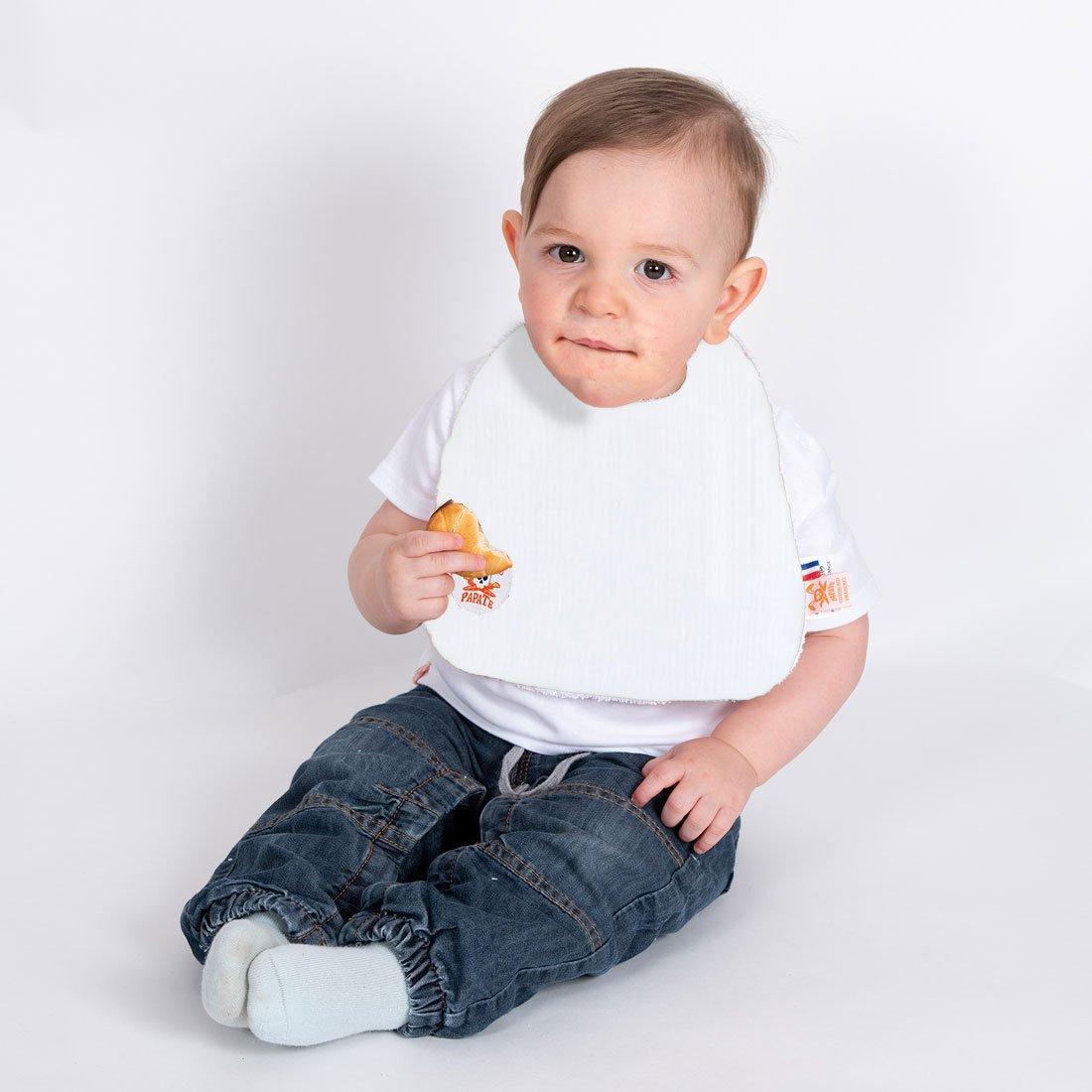 Biologisch katoenen slabbetje Lop - Wit - FamilyStuff