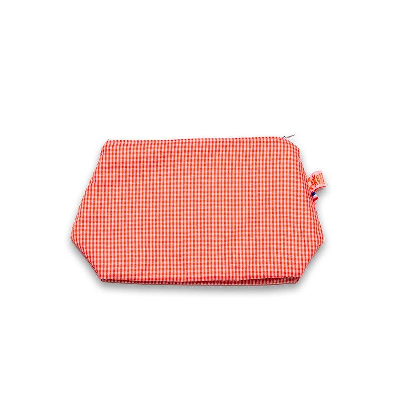 Gingham toilettas van biologisch katoen - FamilyStuff