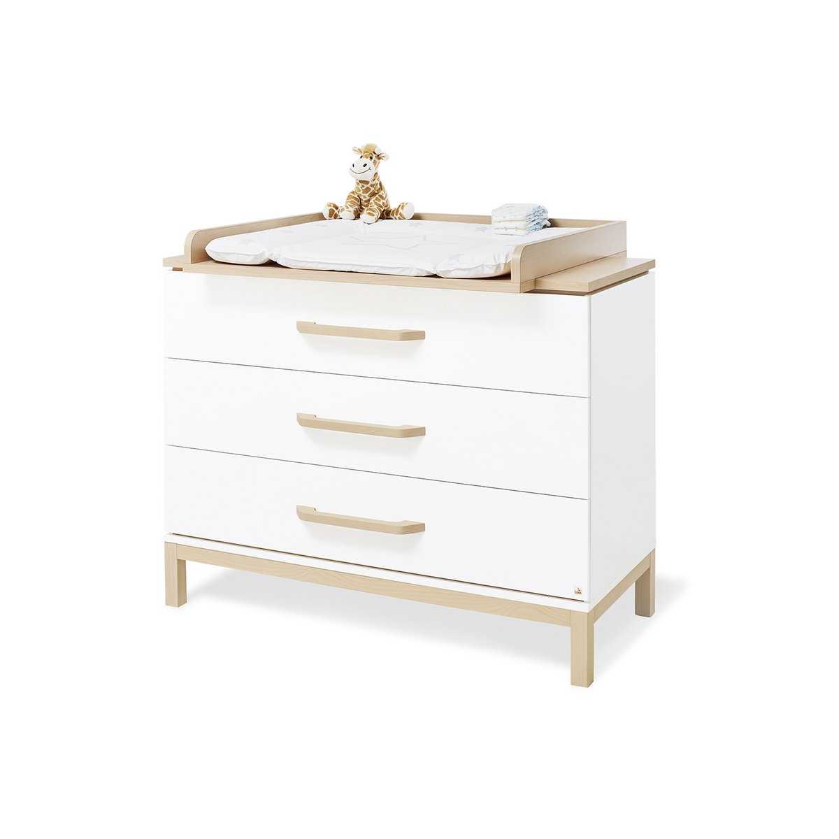 Complete babykamer set Light breed groot - Wit met ledikant, commode & kledingkast - FamilyStuff