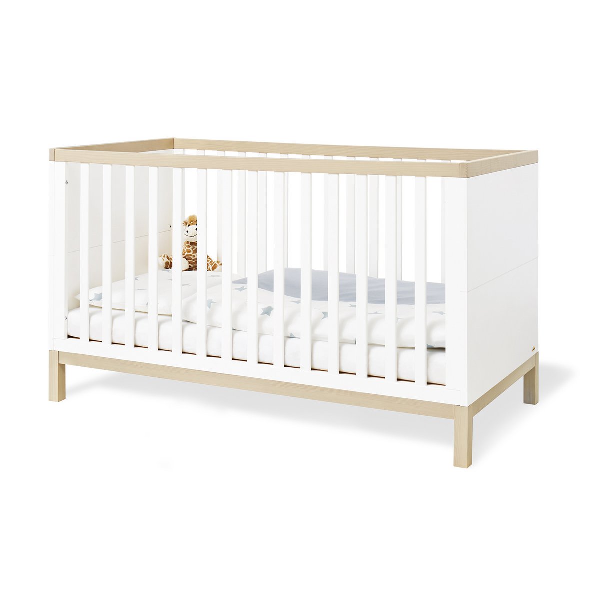 Complete babykamer set Light breed groot - Wit met ledikant, commode & kledingkast - FamilyStuff