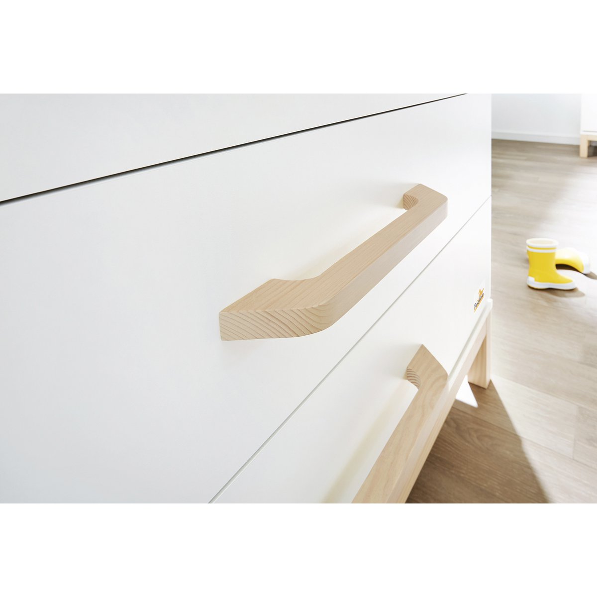 Complete babykamer set Light breed groot - Wit met ledikant, commode & kledingkast - FamilyStuff