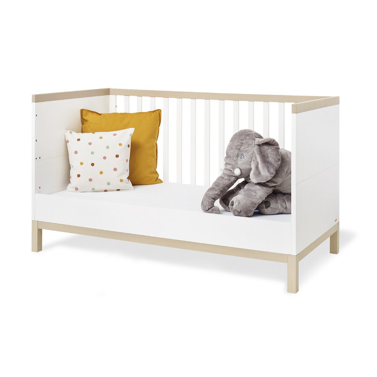Complete babykamer set Light breed groot - Wit met ledikant, commode & kledingkast - FamilyStuff