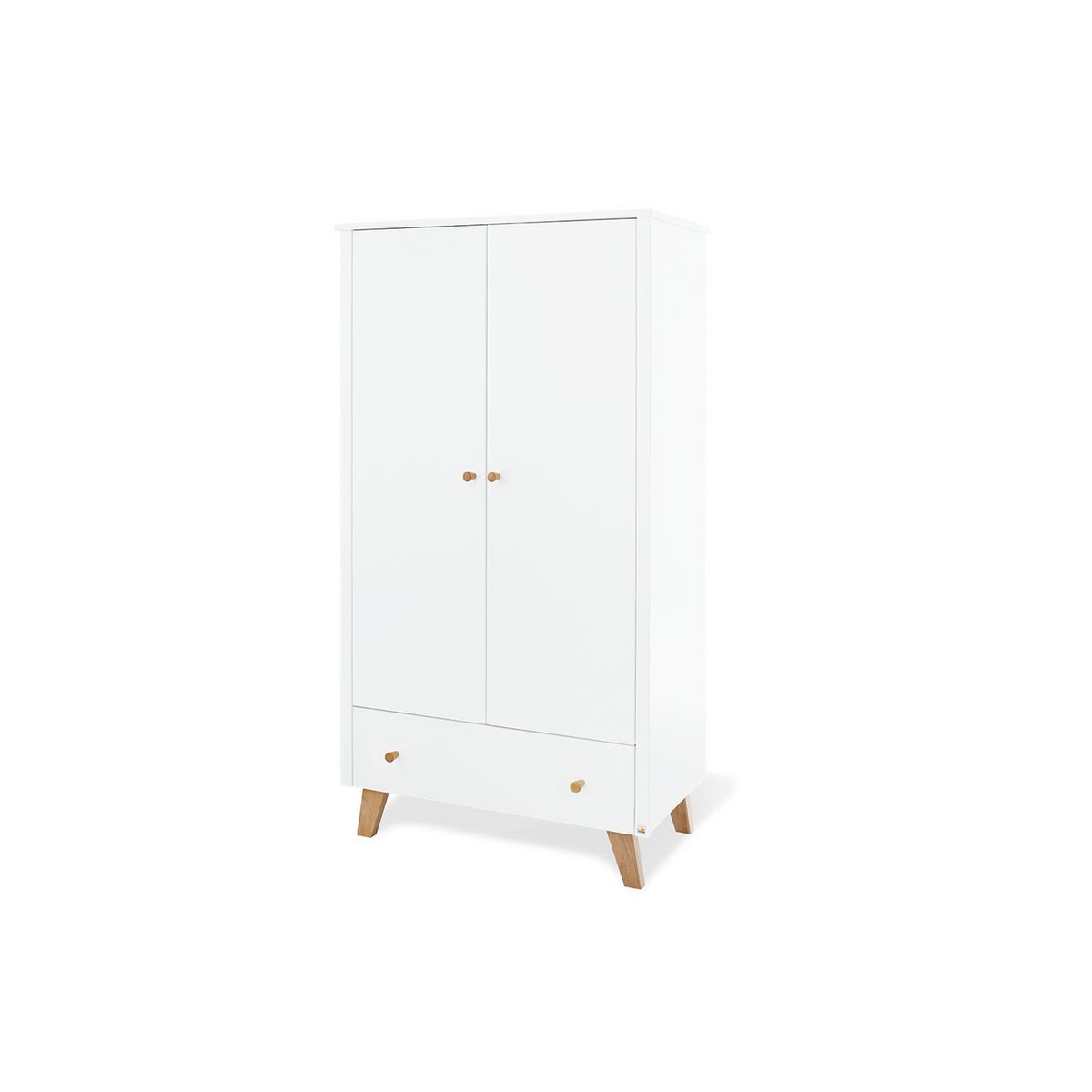 Complete babykamer set Pan breed - Wit met ledikant, commode & kledingkast - FamilyStuff