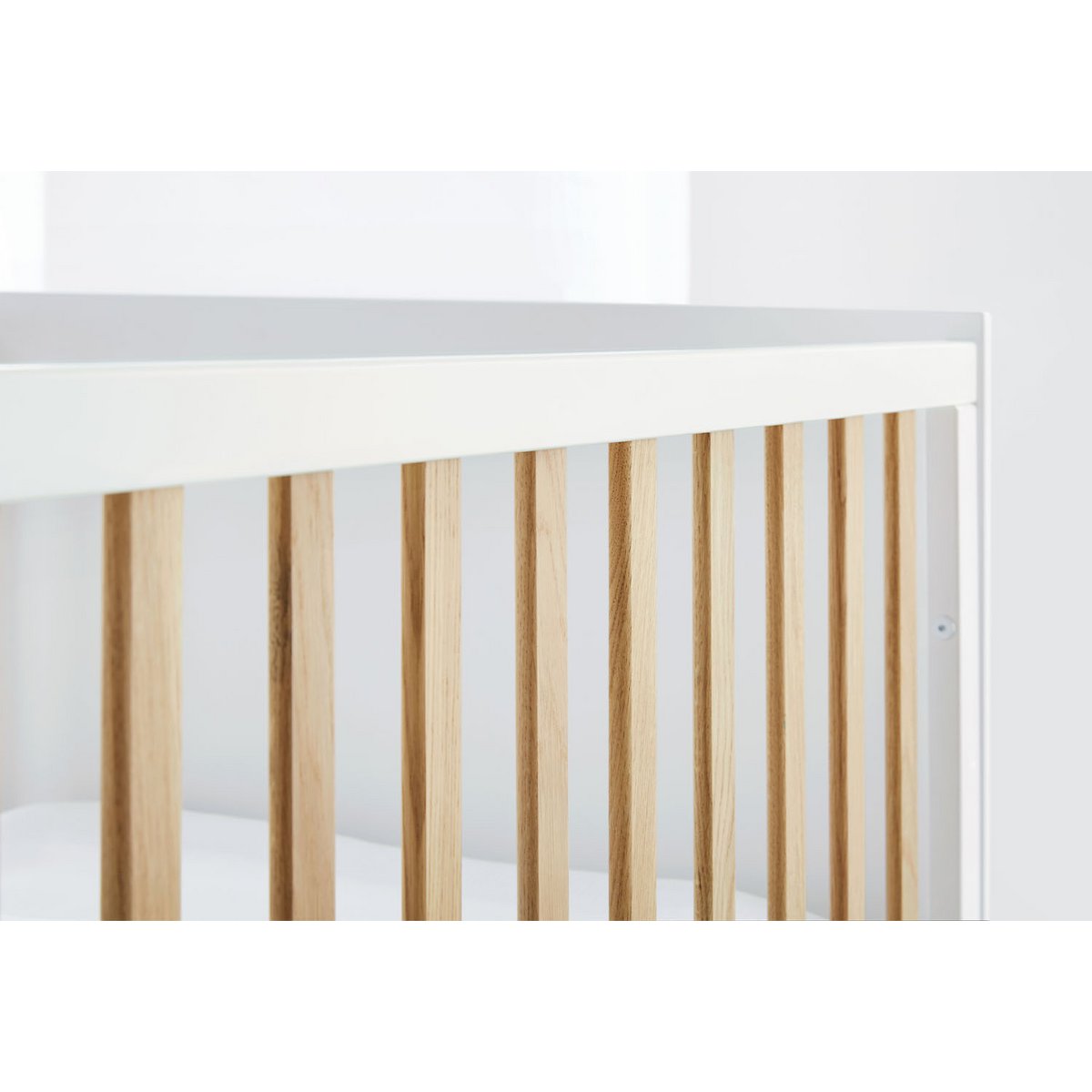 Complete babykamer set Pan breed - Wit met ledikant, commode & kledingkast - FamilyStuff