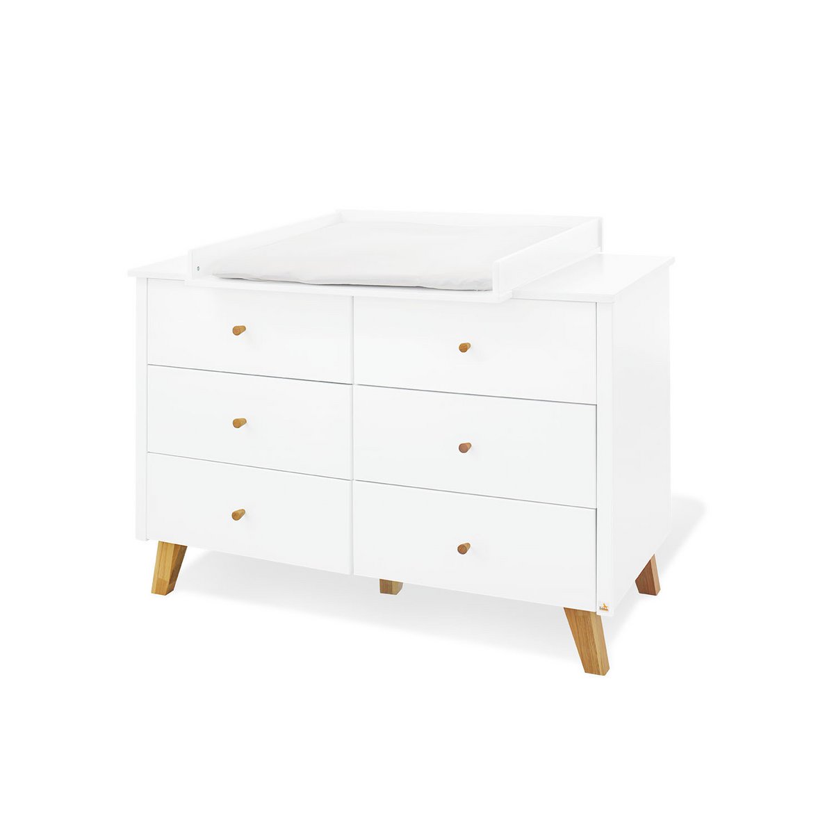 Complete babykamer set Pan extra breed - Wit met ledikant, commode & kledingkast - FamilyStuff
