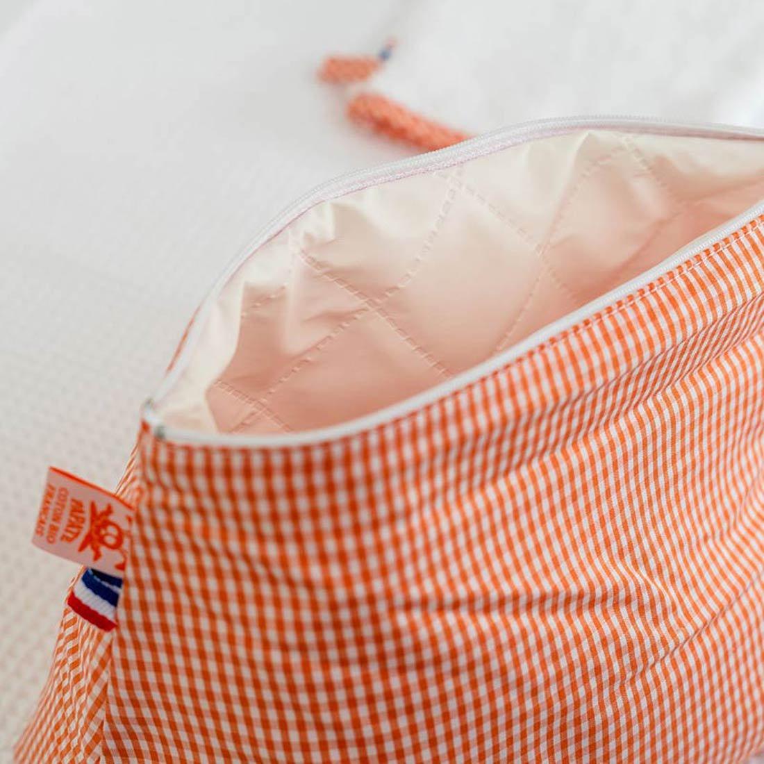 Gingham toilettas van biologisch katoen - FamilyStuff