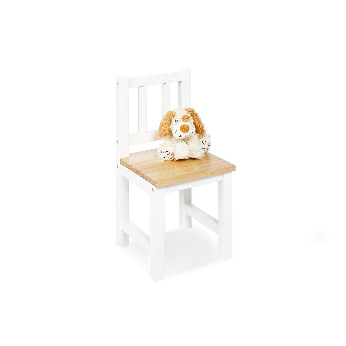 Kinderstoel Fenna - wit/naturel - FamilyStuff