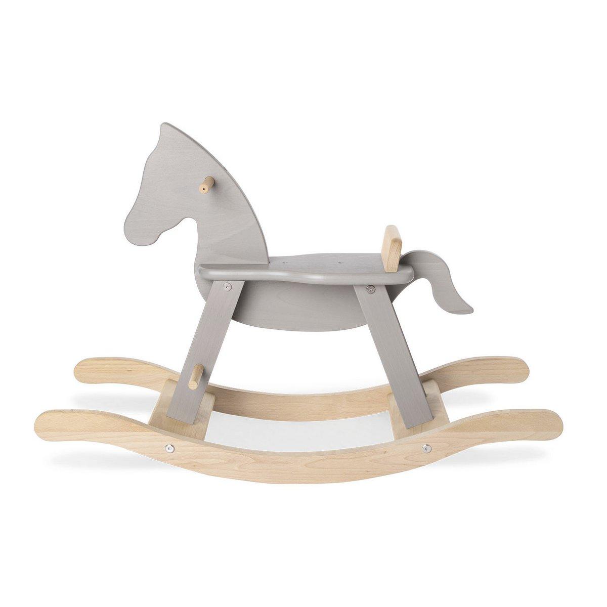 Hobbelpaard - grijs/hout - FamilyStuff