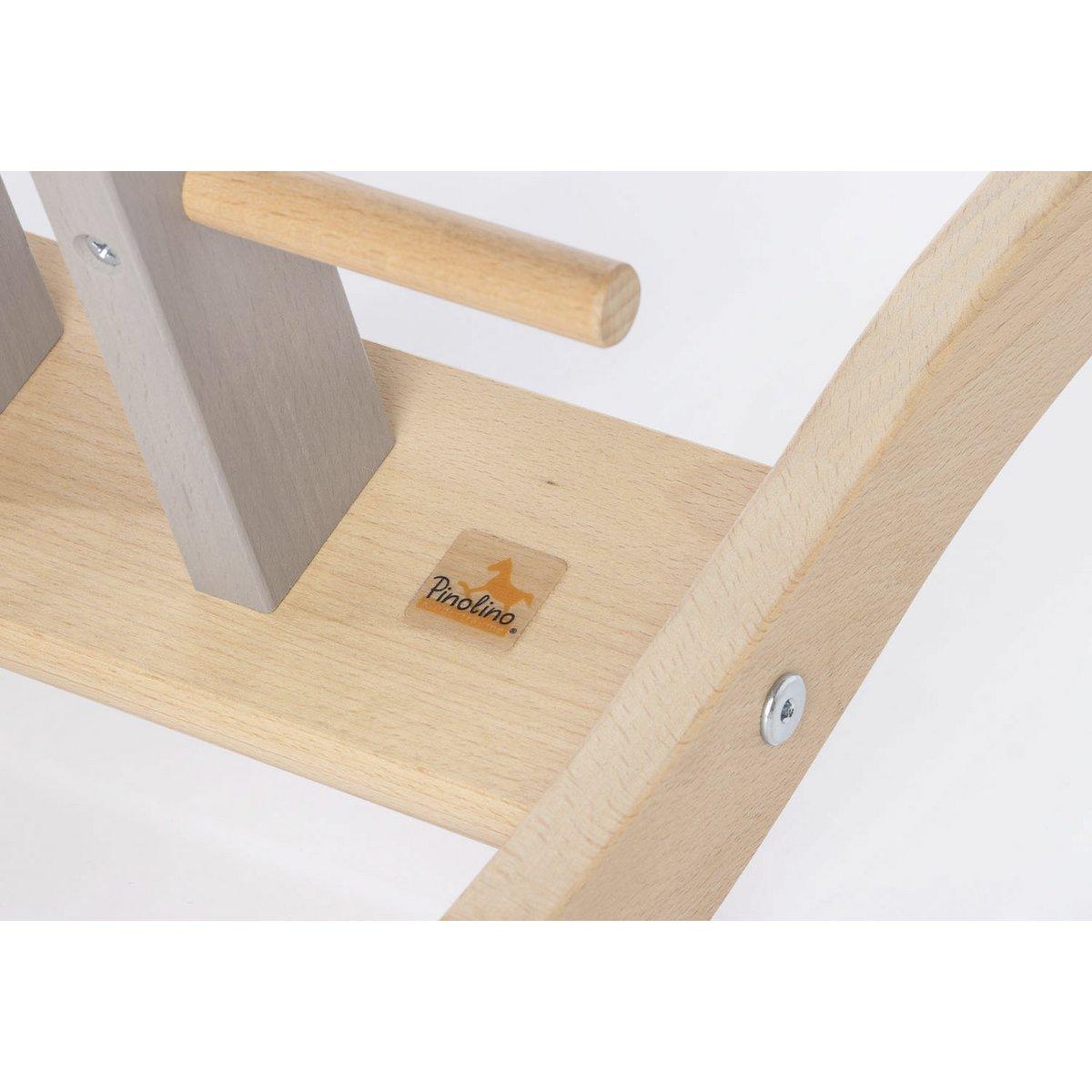 Hobbelpaard - grijs/hout - FamilyStuff