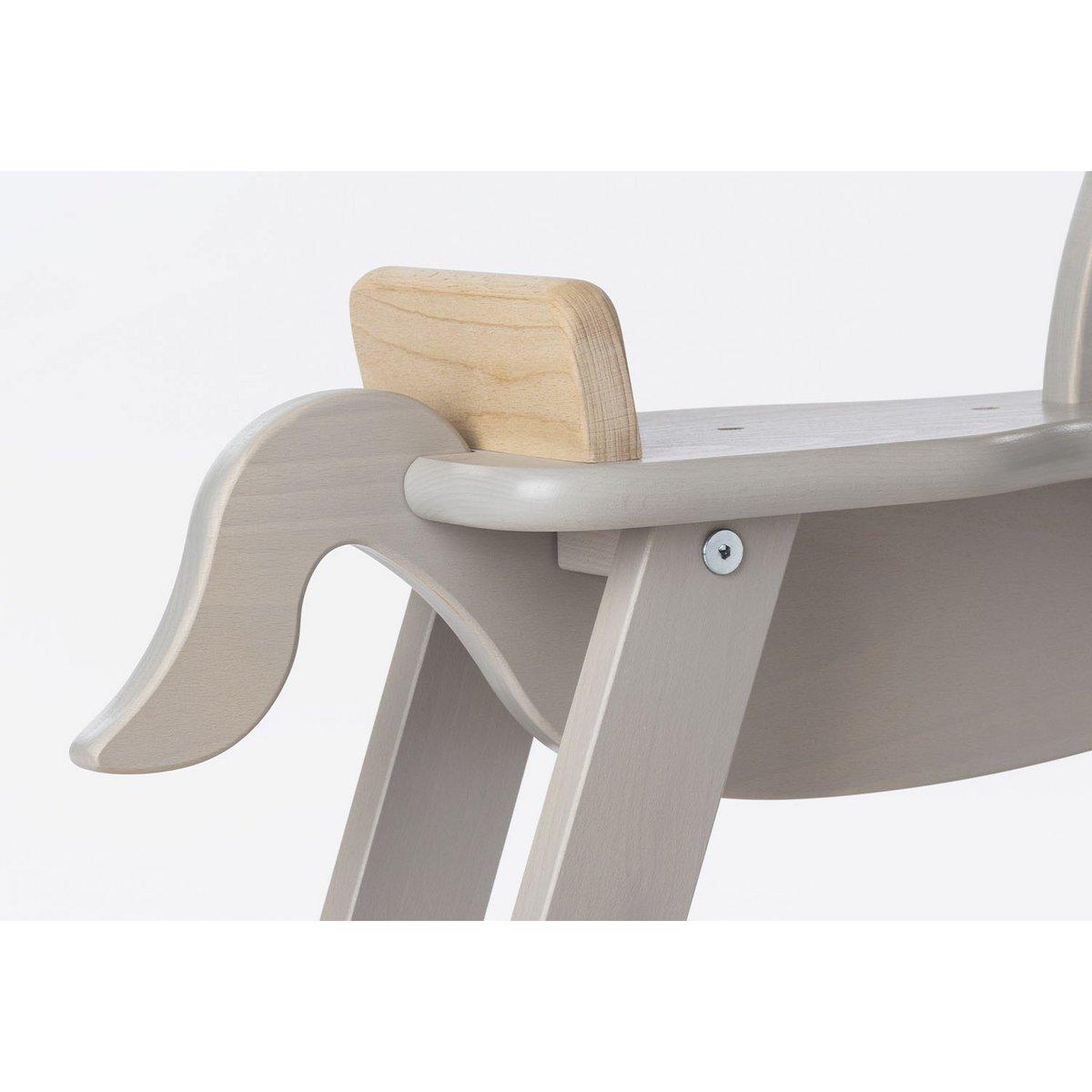 Hobbelpaard - grijs/hout - FamilyStuff