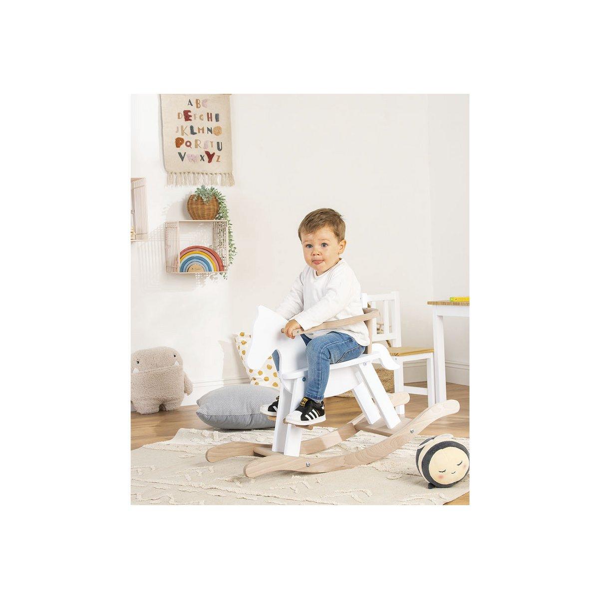Hobbelpaard - wit/naturel - FamilyStuff