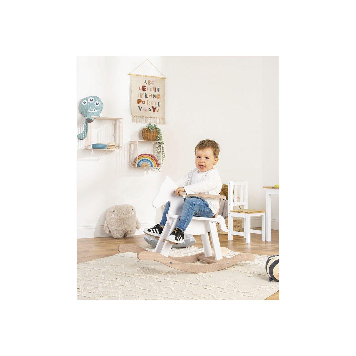 Hobbelpaard - wit/naturel - FamilyStuff