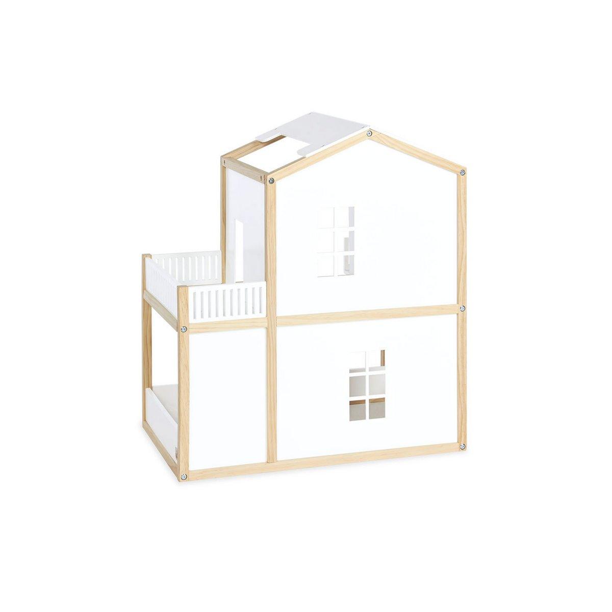 Houten poppenhuis wit - FamilyStuff
