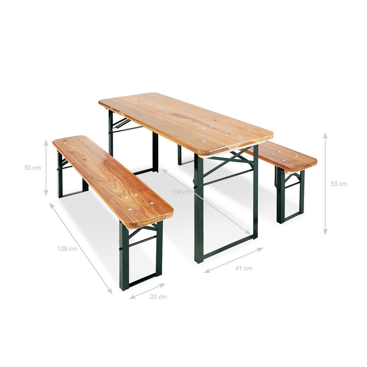Kinder picknickset Sepp – houten tafel en bankjes voor buitenplezier - FamilyStuff
