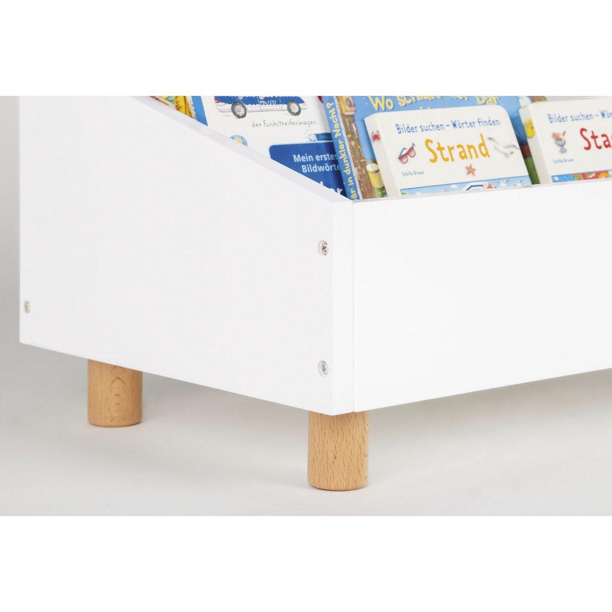 Kinderboekenplank 'Ando', wit - FamilyStuff