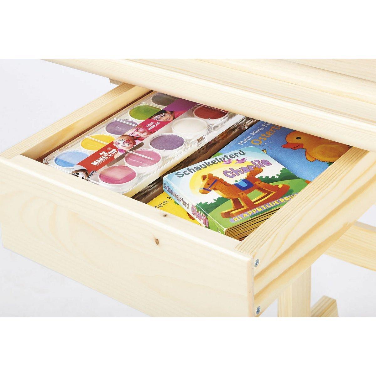 Kinderbureau Lena - blank gelakt - FamilyStuff
