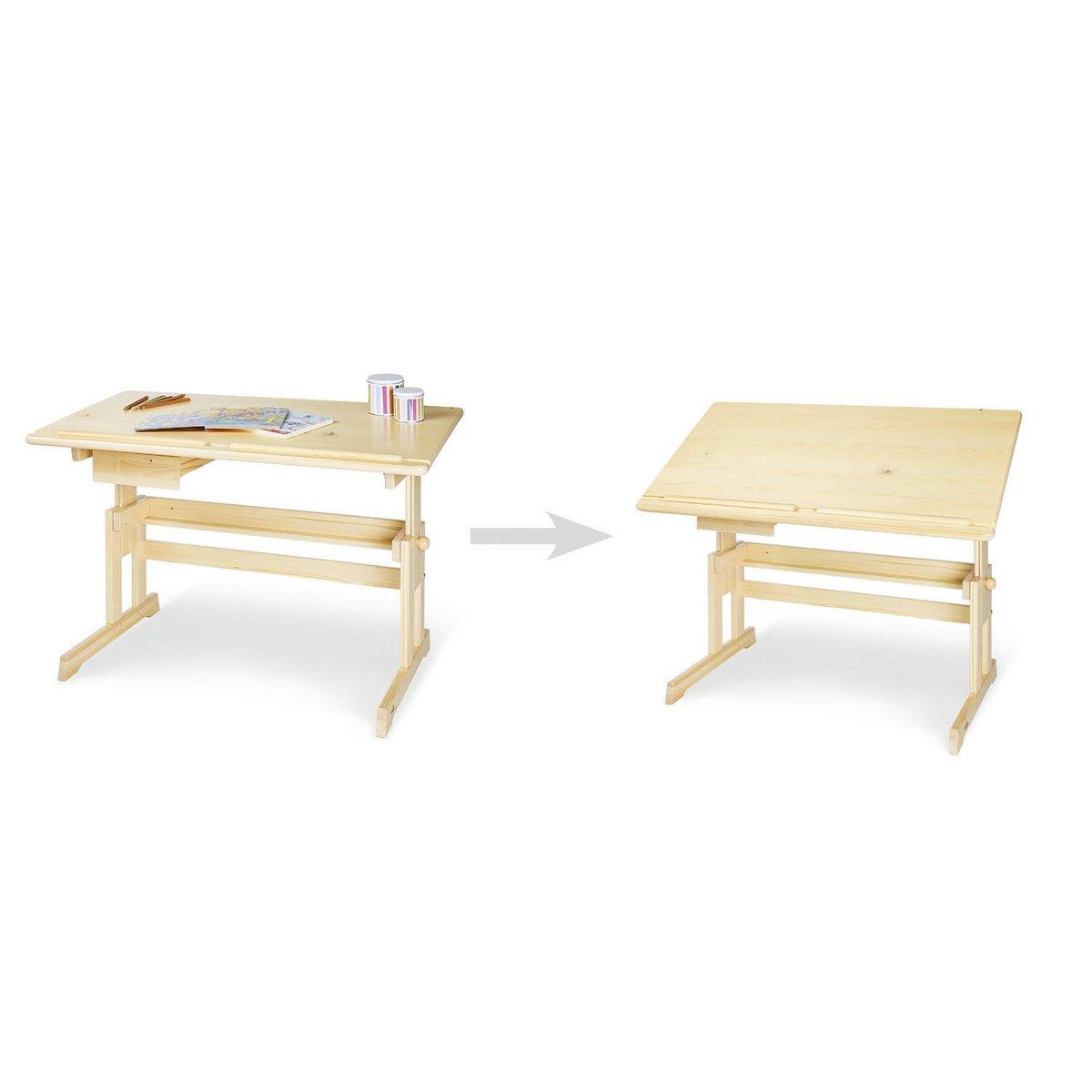 Kinderbureau Lena - blank gelakt - FamilyStuff