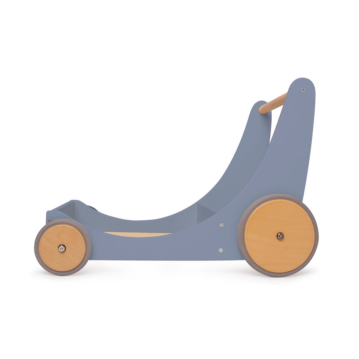 Kinderfeets 2 - in - 1 houten opbergkar & loopwagen - Slate Blue - FamilyStuff