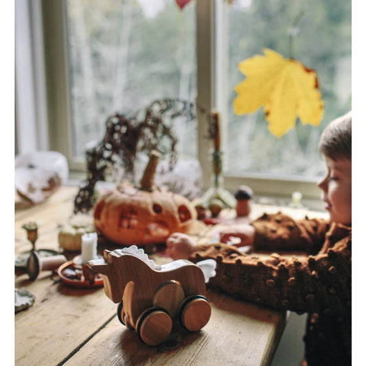 Kinderfeets bamboe trekfiguur Eenhoorn op=op - FamilyStuff