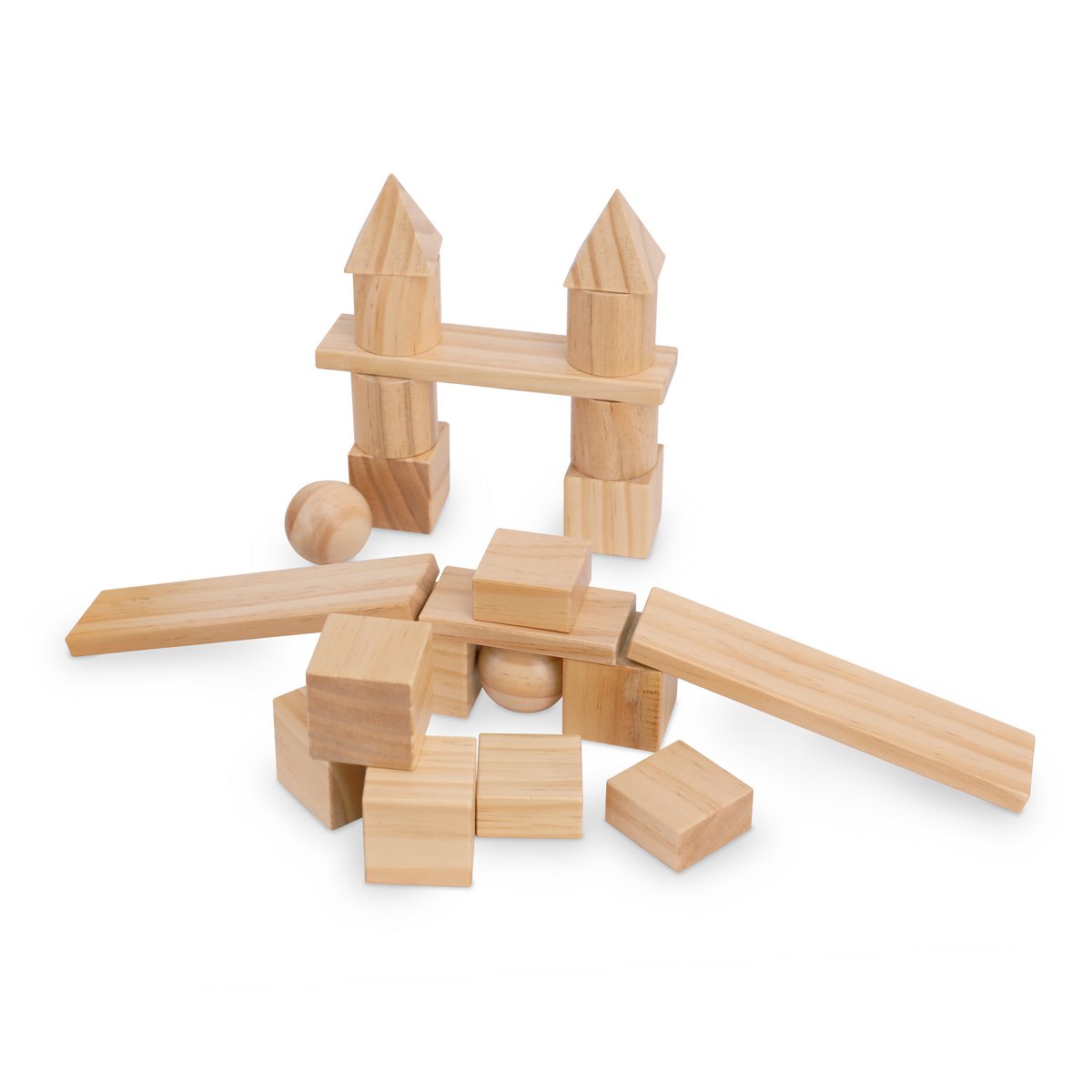 Kinderfeets gemixte blokken - Naturel - FamilyStuff