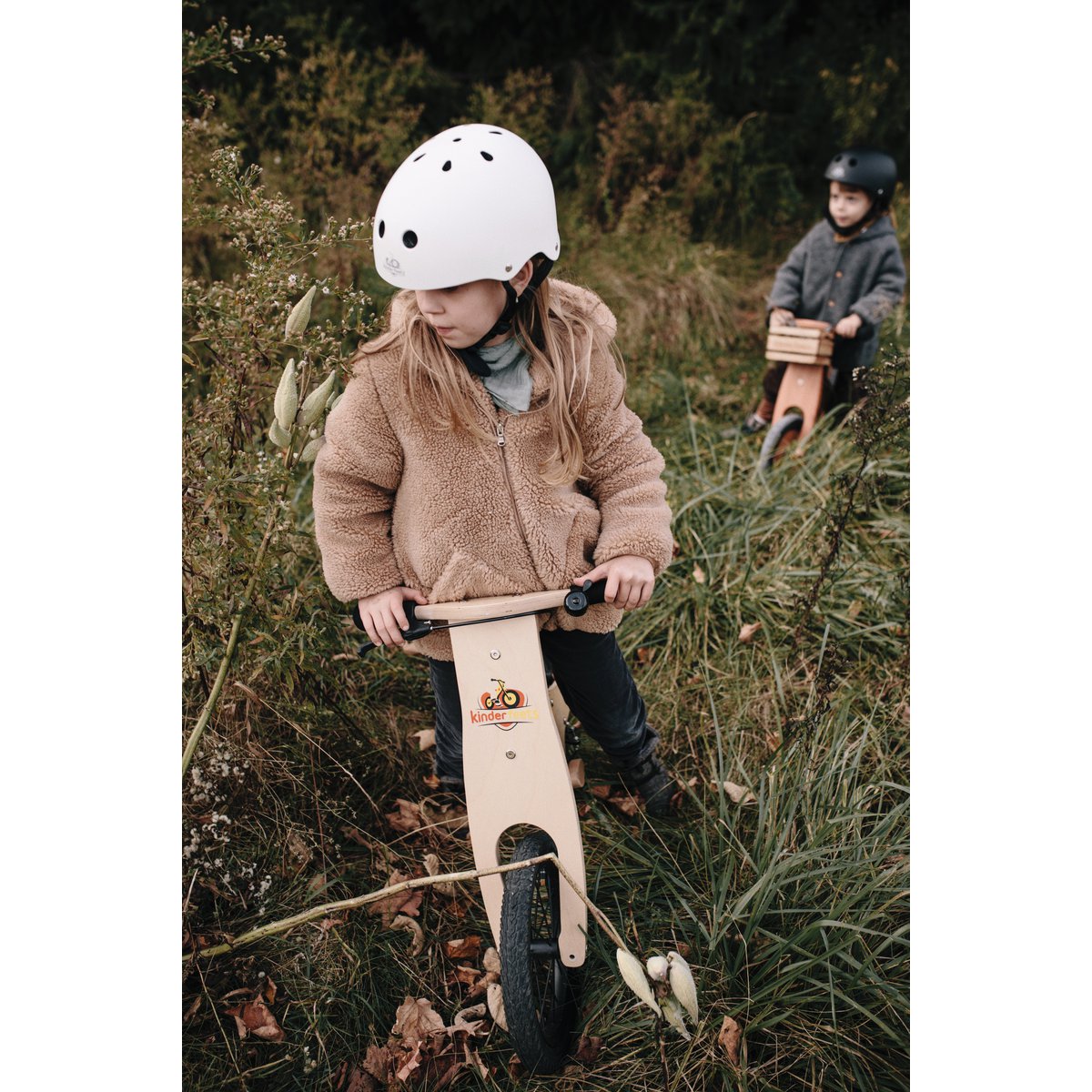 Kinderfeets kinderhelm voor op de fiets / fietshelm voor kinderen - mat wit - FamilyStuff
