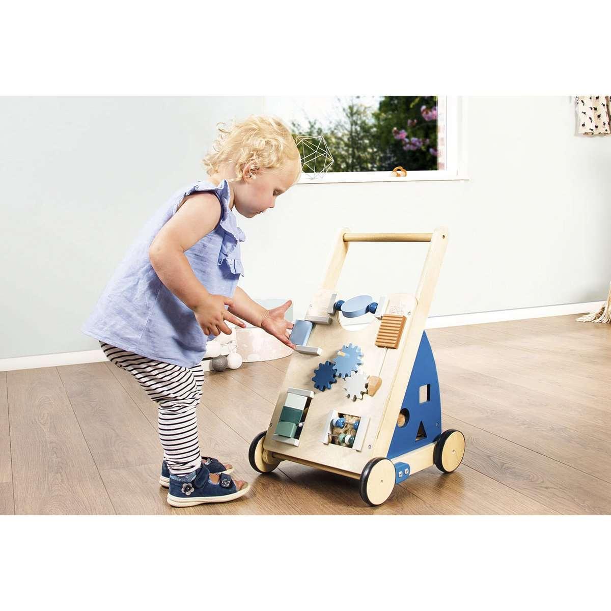 Loopwagen blauw - leer lopen op een speelse manier - FamilyStuff