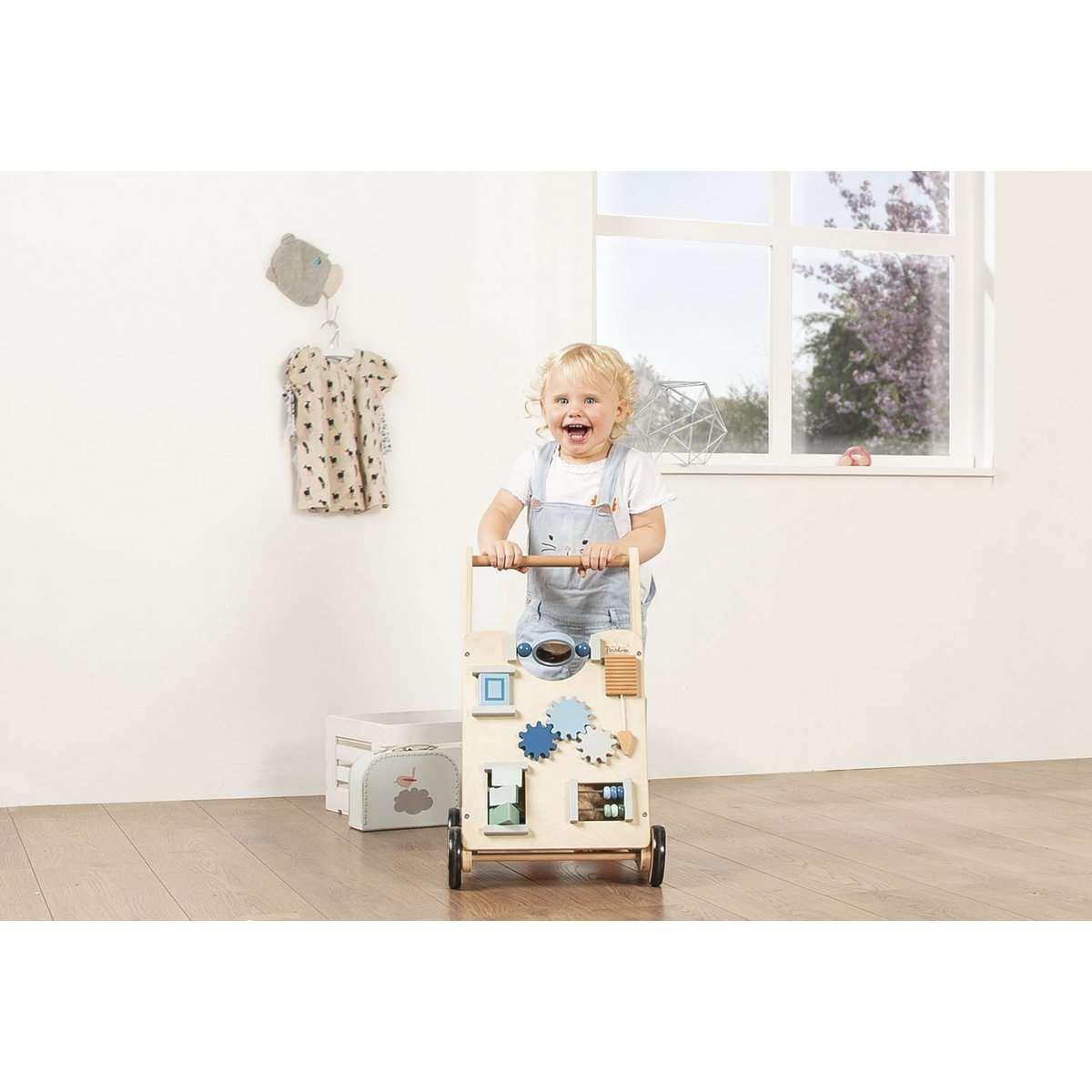 Loopwagen blauw - leer lopen op een speelse manier - FamilyStuff