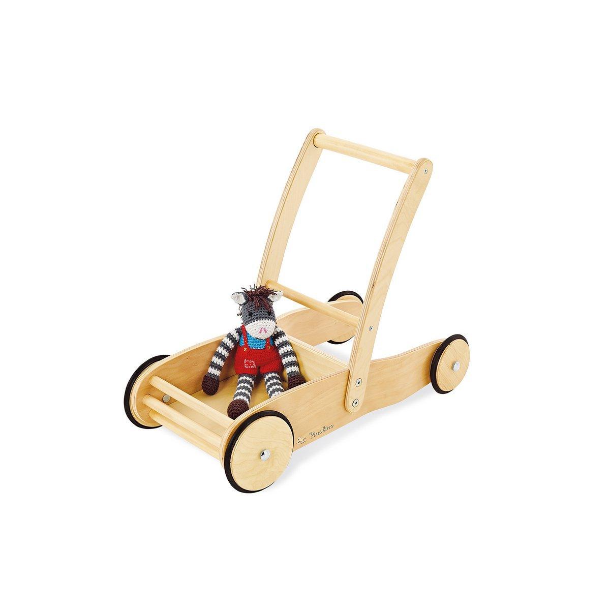 Loopwagen Fiete - houtkleur - FamilyStuff