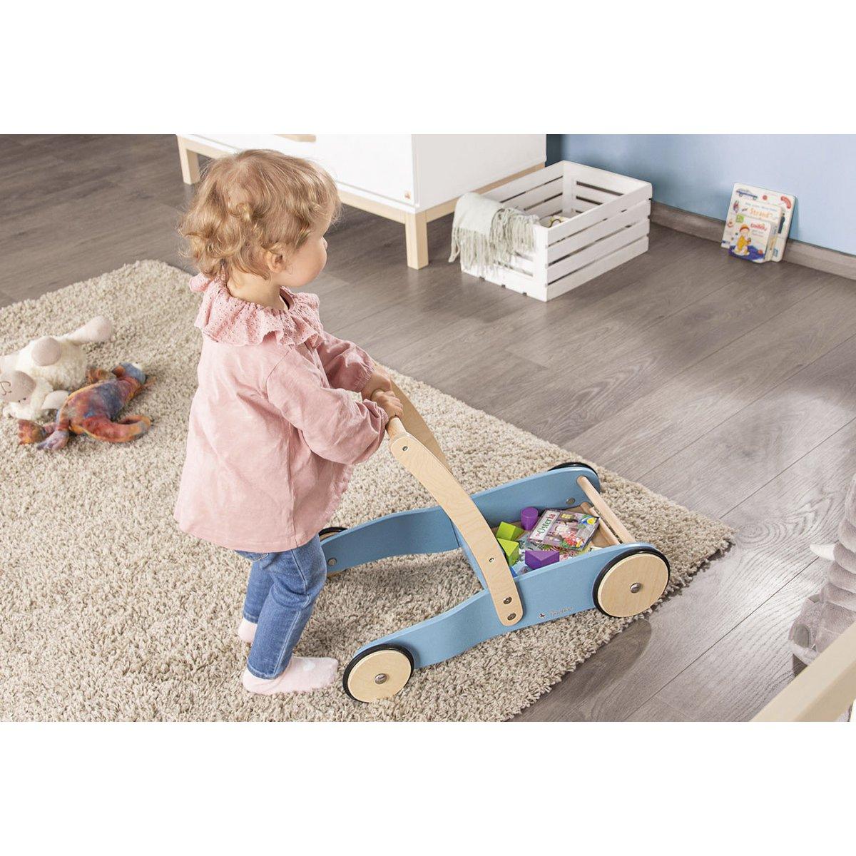 Loopwagen Fiete - lichtblauw - FamilyStuff