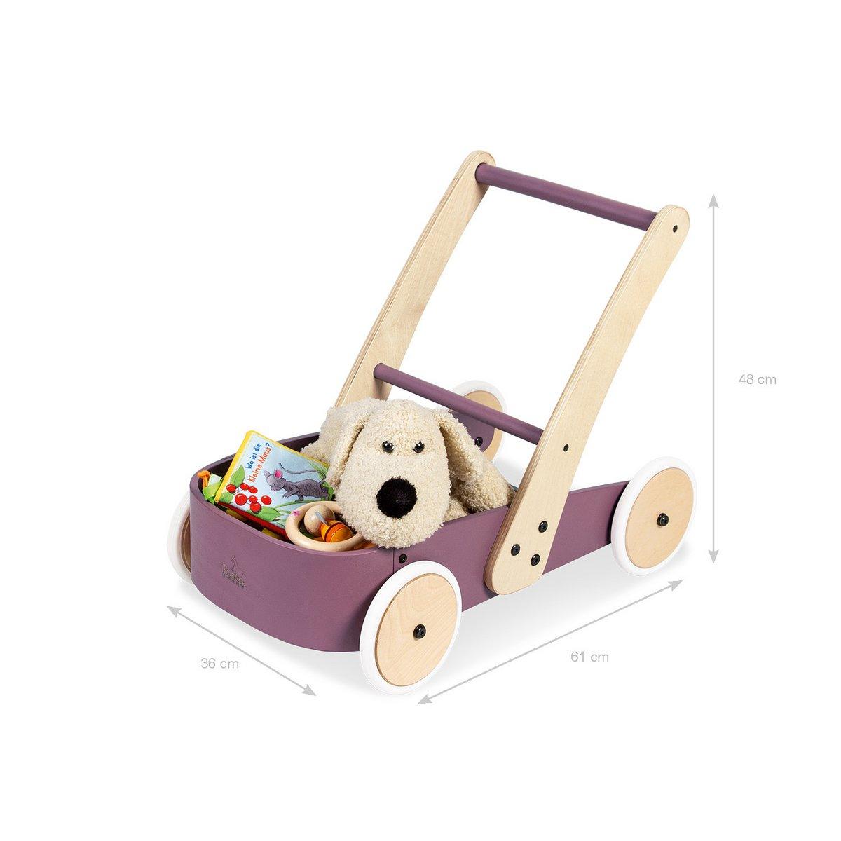 Loopwagen Fiete - paars - FamilyStuff