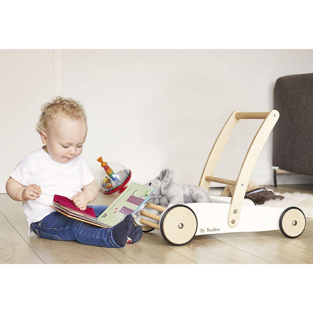 Loopwagen Fiete - wit - FamilyStuff