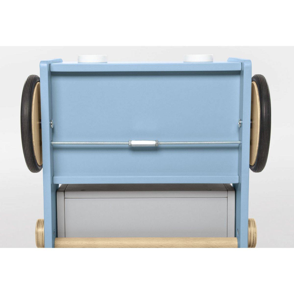 Loopwagen Fred - blauw met kiepbak - FamilyStuff