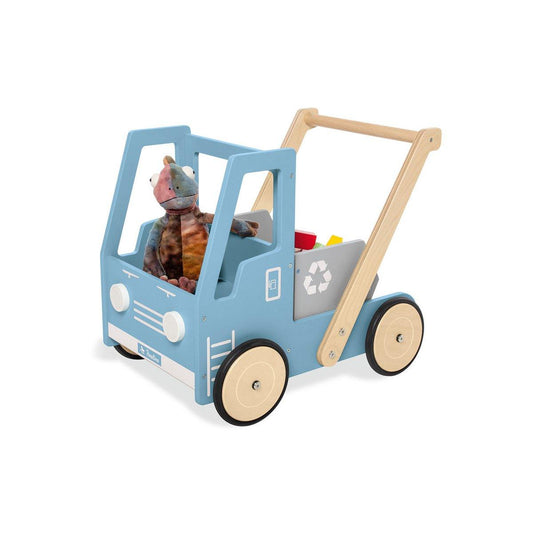 Loopwagen Fred - blauw met kiepbak - FamilyStuff