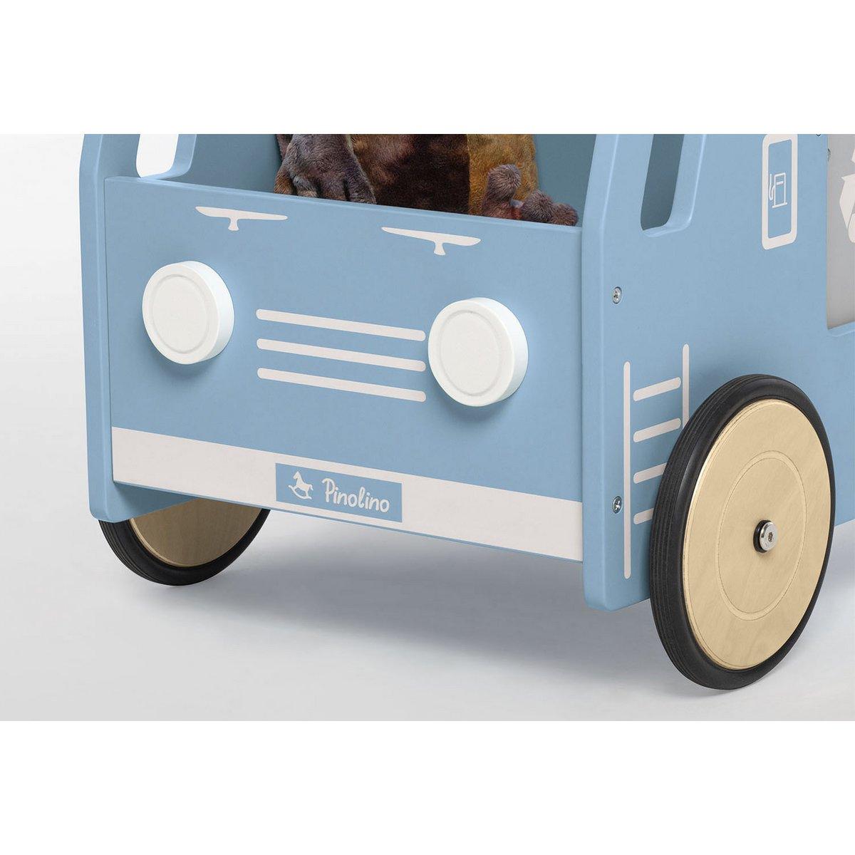 Loopwagen Fred - blauw met kiepbak - FamilyStuff