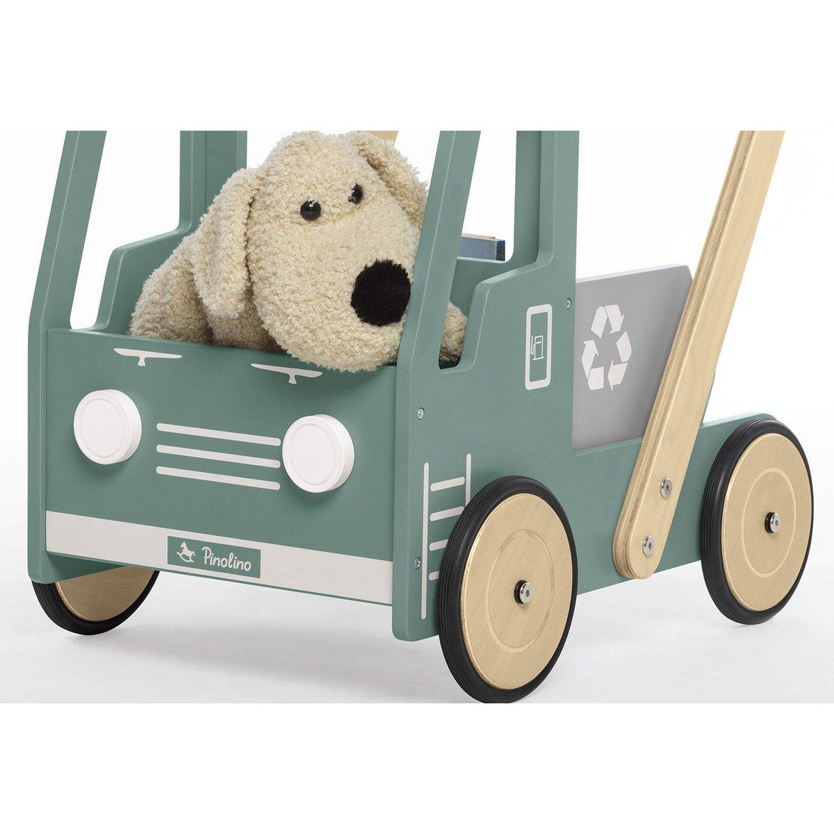 Loopwagen Fred - groen met kiepbak - FamilyStuff