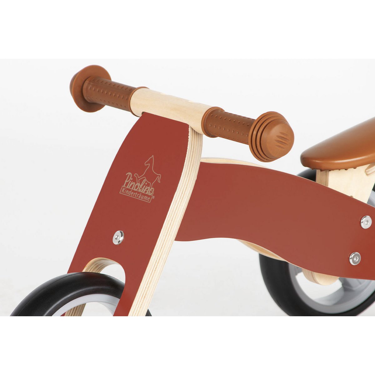 Mini driewieler Charlie - rood/naturel - FamilyStuff