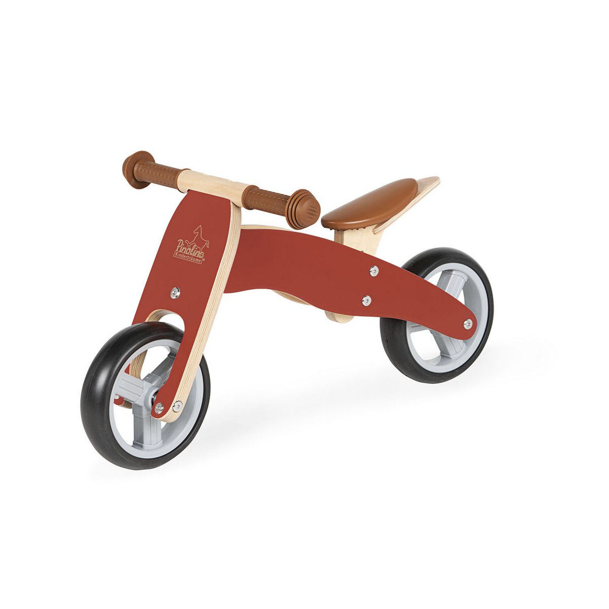 Mini driewieler Charlie - rood/naturel - FamilyStuff