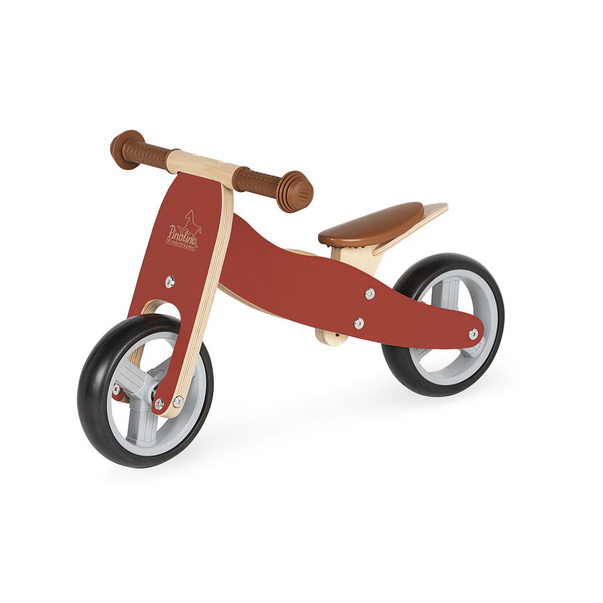 Mini driewieler Charlie - rood/naturel - FamilyStuff