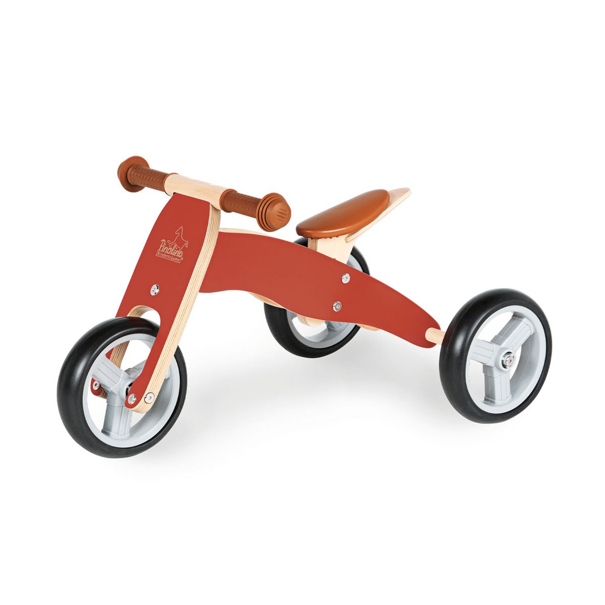 Mini driewieler Charlie - rood/naturel - FamilyStuff