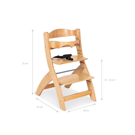 Opstapstoel Thilo - blank gelakt - FamilyStuff