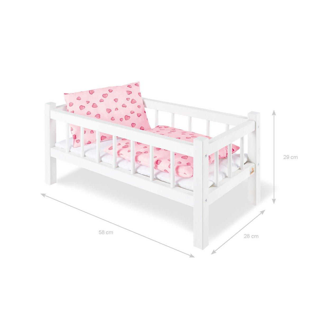 Poppenbed Annika - wit - FamilyStuff