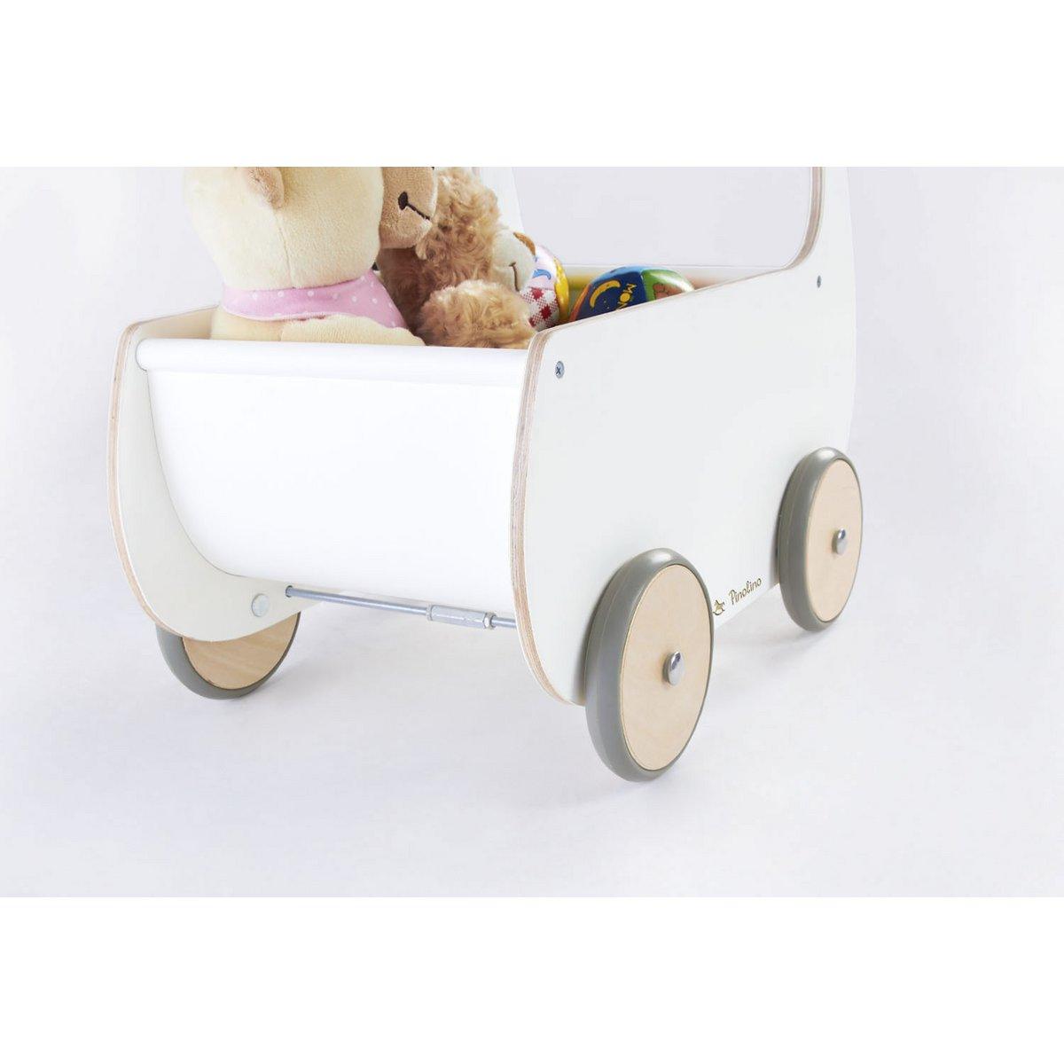 Poppenwagen Mette - wit - FamilyStuff