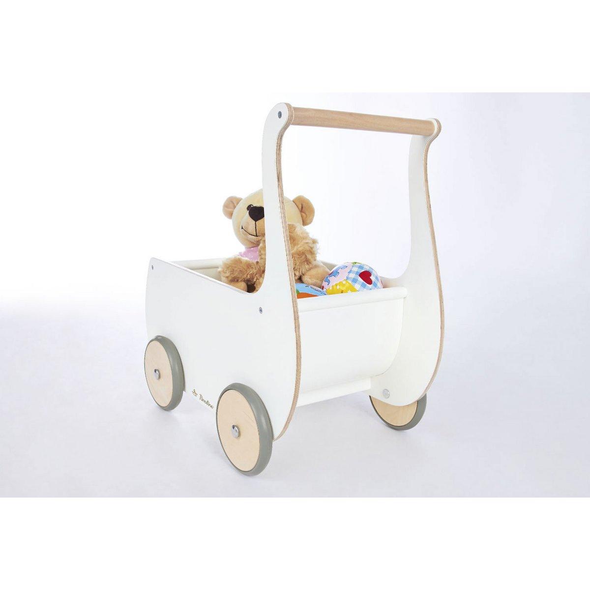 Poppenwagen Mette - wit - FamilyStuff